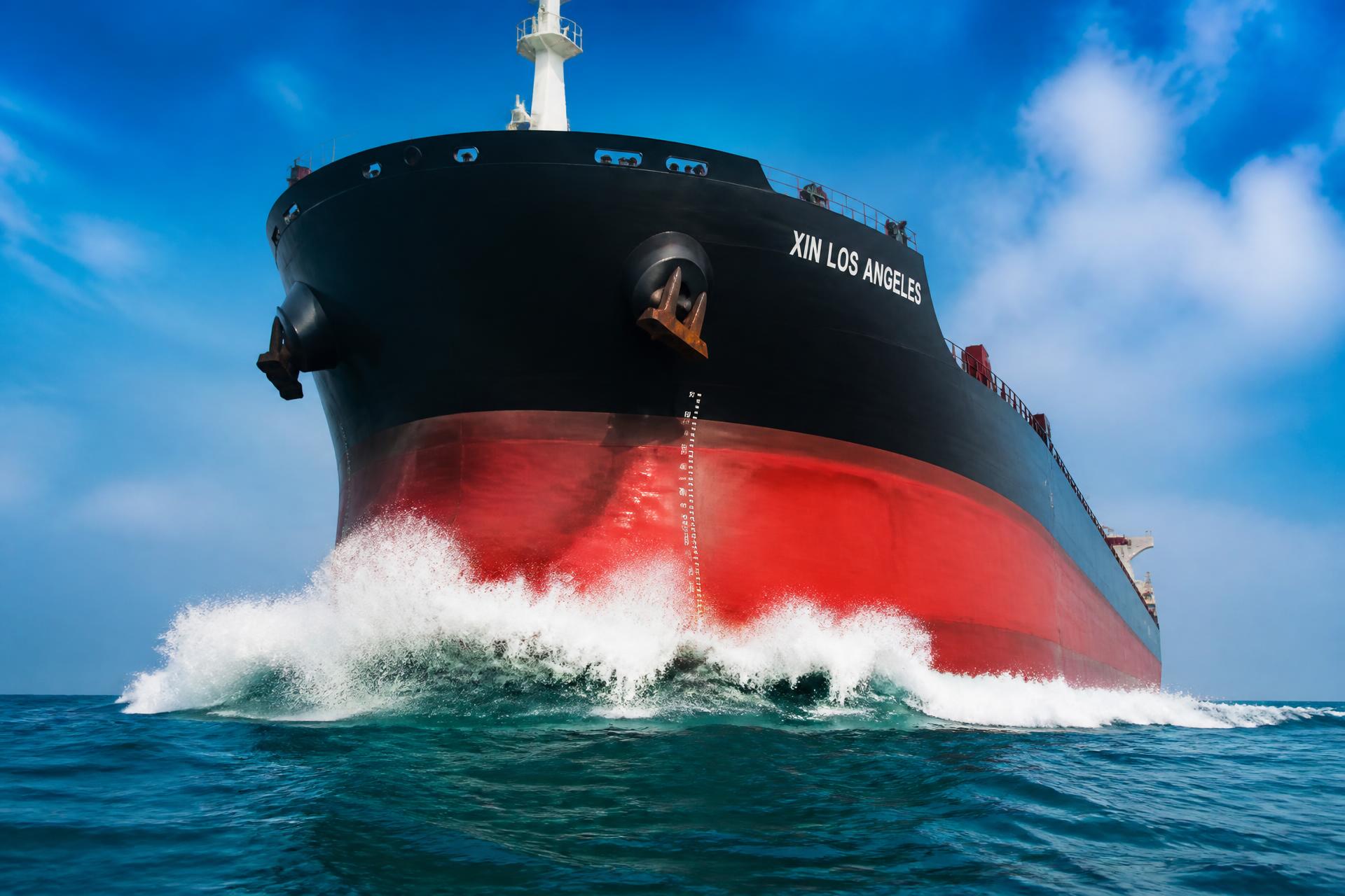 Vessel bow at sea